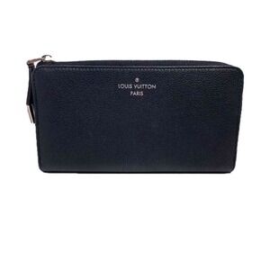 LOUIS VUITTON Black Leather Wallet